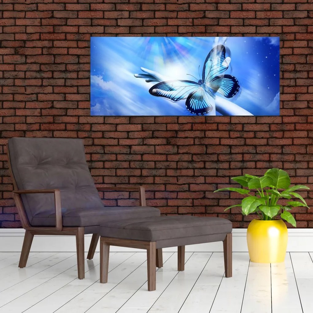 Tablou - Fluture, simbolul speranței (120x50 cm)