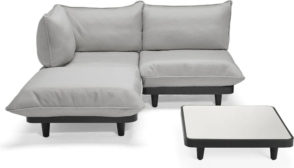 Set de grădină Paletti Medium Royal cu masă, culori multiple - Fatboy Culoare: Lup Gri