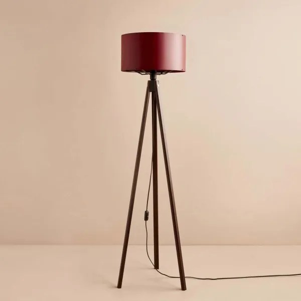 Lampă de podea AYD 1xE27/40W/230V maro/roșu