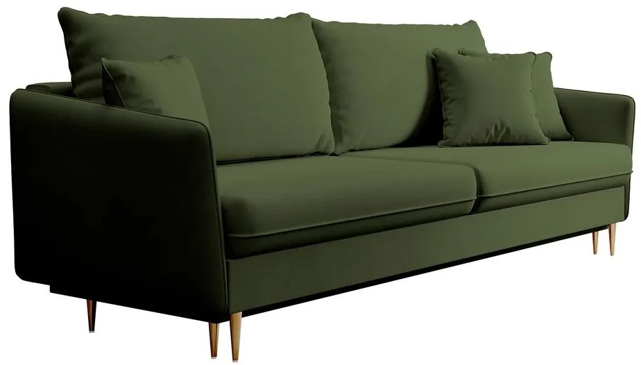 Canapea trei locuri Vivaldio  (verde + auriu). 1098878