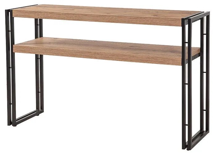 Masa Bufet Cosmo Dresuar, 140 x 35 x 80 cm, Atlantic Pine / Negru