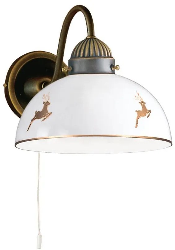 Kolarz 731.61.150 - Aplică de perete NONNA 1xE27/75W/230V cu ornament cerb, aur roz