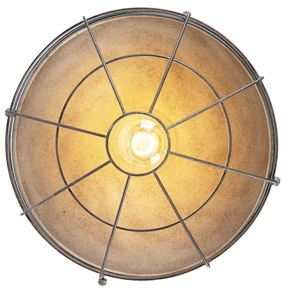 Plafoniera industriala argintiu antic 32 cm - Course