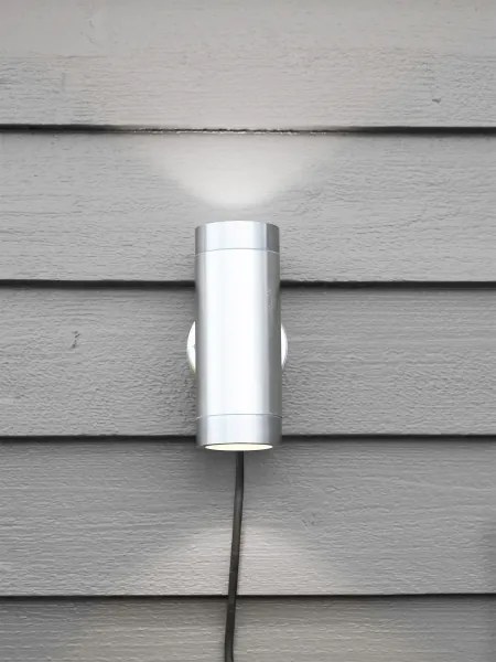 Markslöjd 108170 - Aplica LED de perete pentru exterior GARDEN24 2xLED/3W/24V IP44 crom mat
