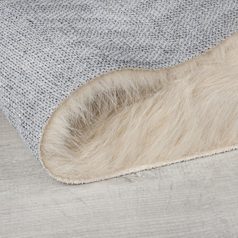 Blană bej sintetică 80x150 cm Alpine Faux Fur – Flair Rugs