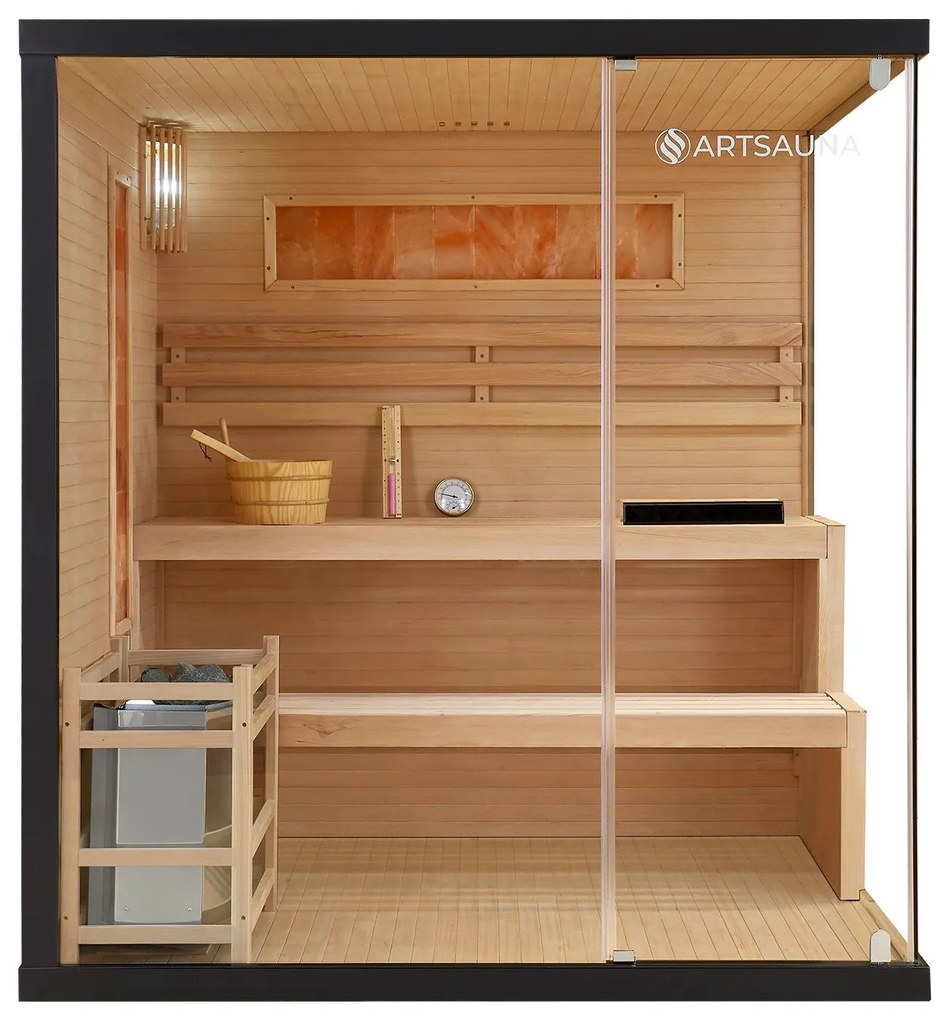 Vnútorná sauna Vantaa 175 so soľnými kameňmi