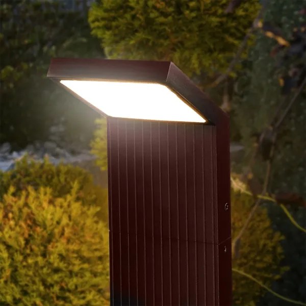 Brilagi - Lampă LED de exterior RIANO LED/8W/230V maro IP65 80 cm