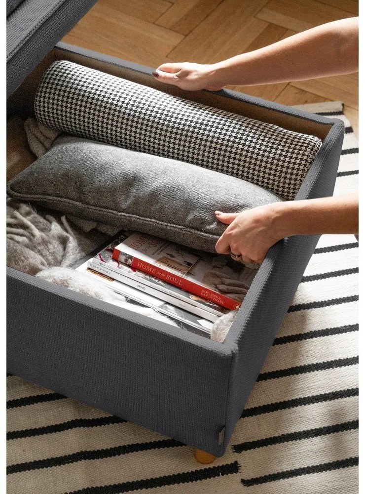 Taburet gri închis Simon – Miuform