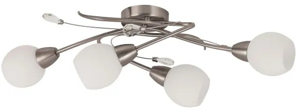 Abajur de rezervă din sticlă EMILY E14 alb Rabalux