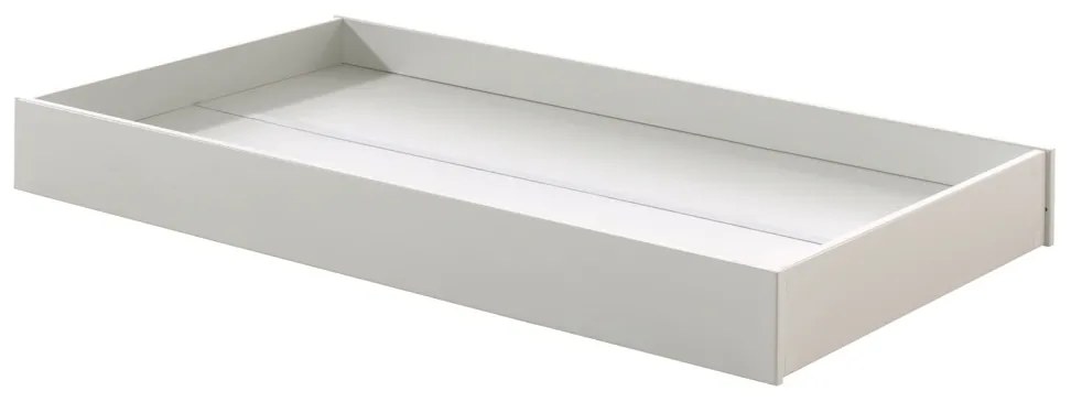 Sertar pentru pat TOD alb pentru copii, din colecția TOD, 90 x 140 cm, cu spațiu suplimentar de depozitare – Vipack