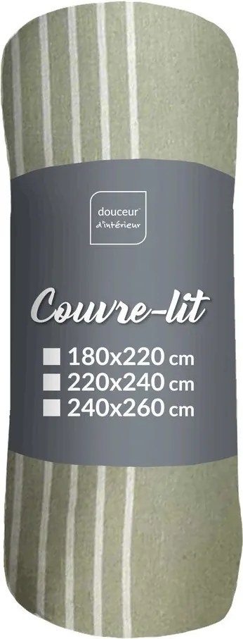 Cuvertură verde 240x260 cm Adele – douceur d'intérieur