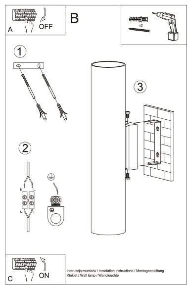 Aplică Sollux SL.1202 LAGOS 2xGU10/10W/230V auriu