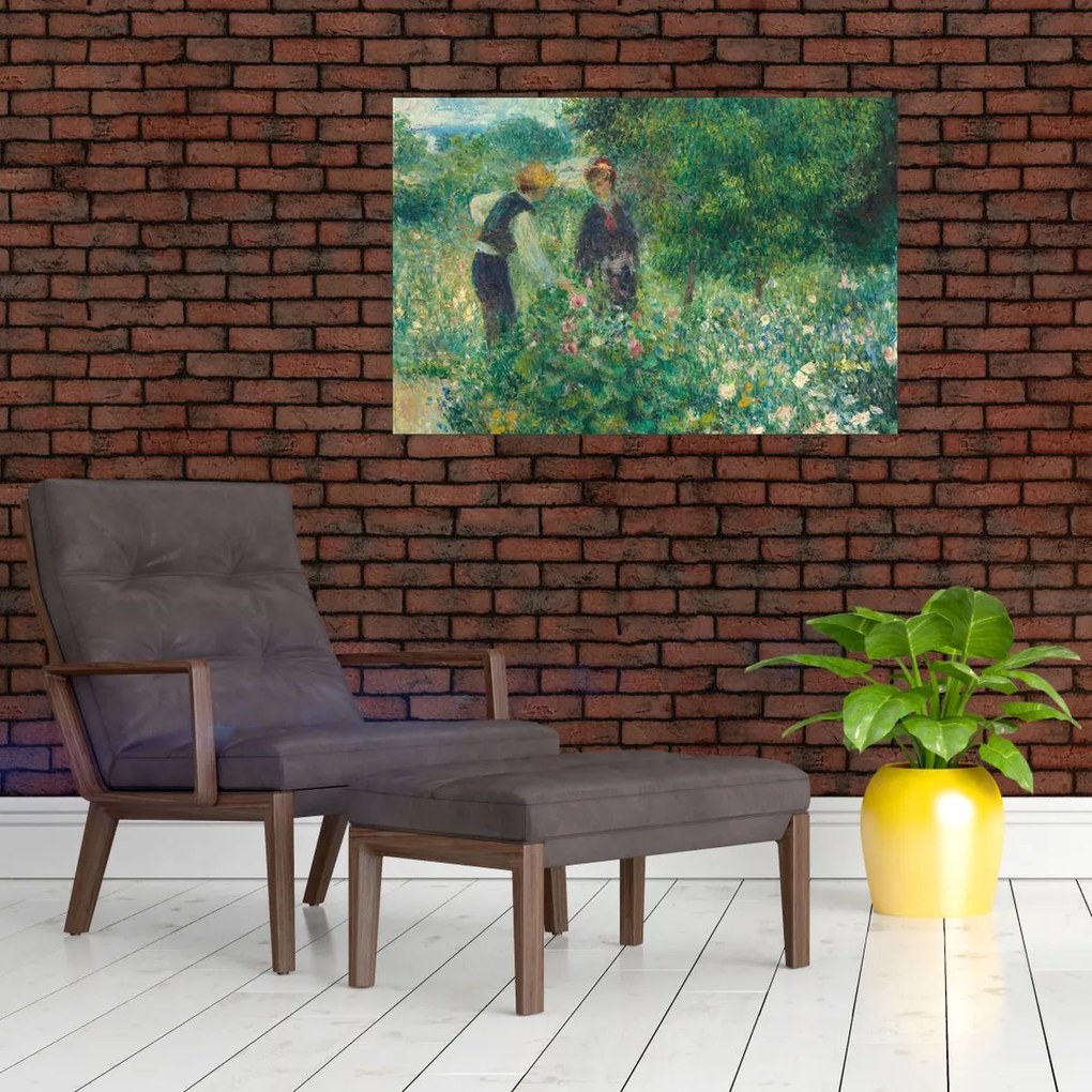 Tablou - Auguste Renoir, Picking Flowers, reproducere (90x60 cm)