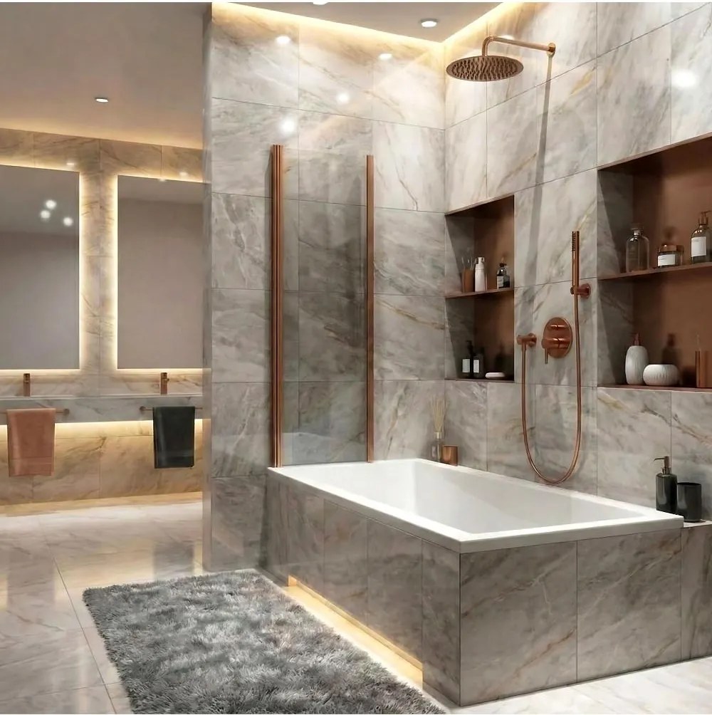 Panou pentru cada pliabil Rea Agat-2 80 cupru periat