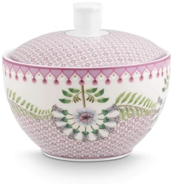 Zaharniță porțelan, Pip Studio, Tiles Lilac, 300 ml, colecția Lily&Lotus