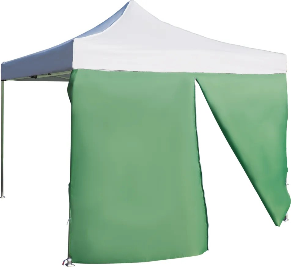Perete lateral  4,5m cu ușă - hexagonal, Verde