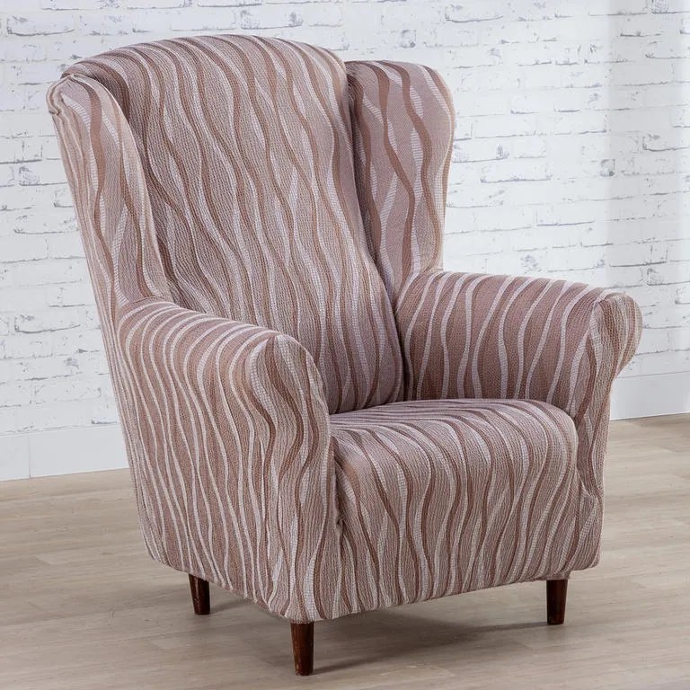 Huse monoelastice CASIOPEA bej fotoliu (l. 70 - 110 cm)