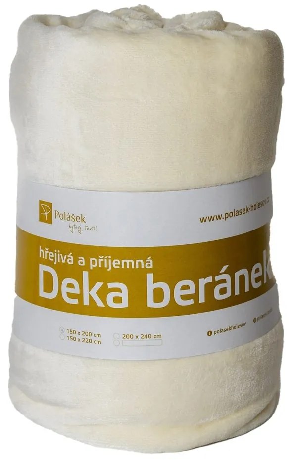 Pătură din microflanel cu imitație de mielușel