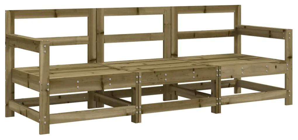 825533 vidaXL Set mobilier de grădină, 3 piese, lemn de pin impregnat