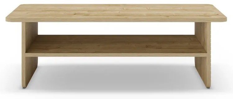 Măsuță de cafea în culoare naturală cu blat cu aspect de lemn de stejar 60x110 cm Daira – Marckeric