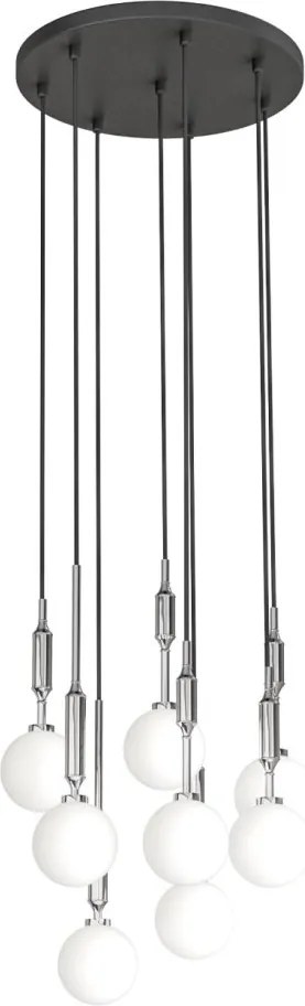 Lustra cu 8 pendule suspendate Ero VIII crom 40