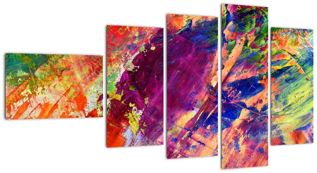 Tablou abstract în culori (110x60cm)