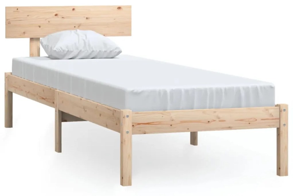 810132 vidaXL Cadru de pat, 90x200 cm, lemn masiv de pin