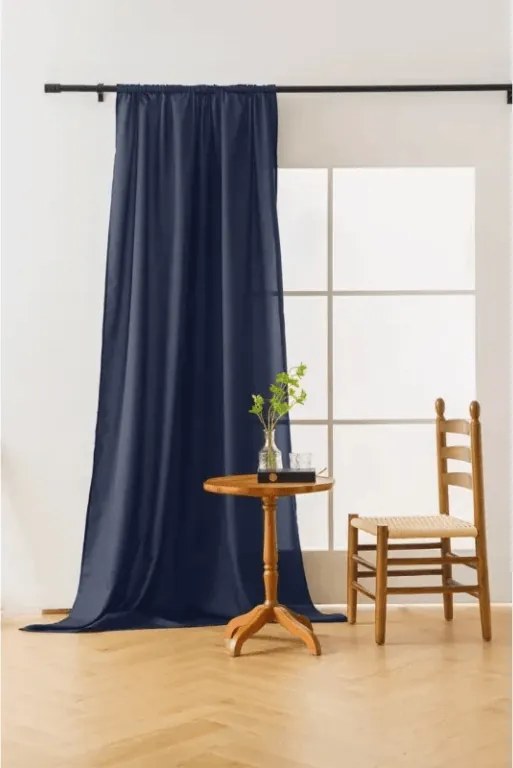 Perdea OXFORD LIGHT 140x270 cm, albastru inchis Agatat: Rejansa