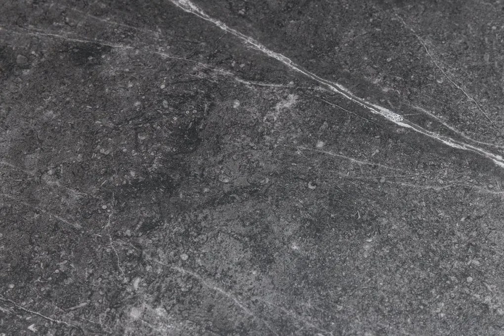 Masuta de cafea moderna cu doua blaturi rotative din ceramica DANCING RINGS 80-135cm