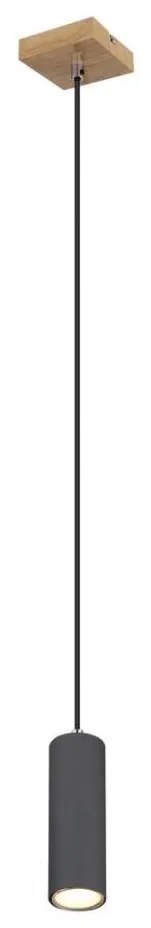 Lustră pe cablu Globo 57911HG ROBBY 1xGU10/35W/230V gri/maro