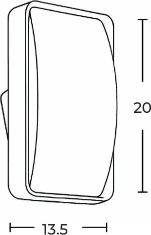 Aplica perete exterior, Protectie IP54, MORTEN alb 3000K