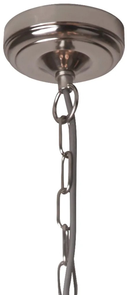 Lustra suspendata design clasic Bistro II 5L argintiu satin 1685-5SS SRT