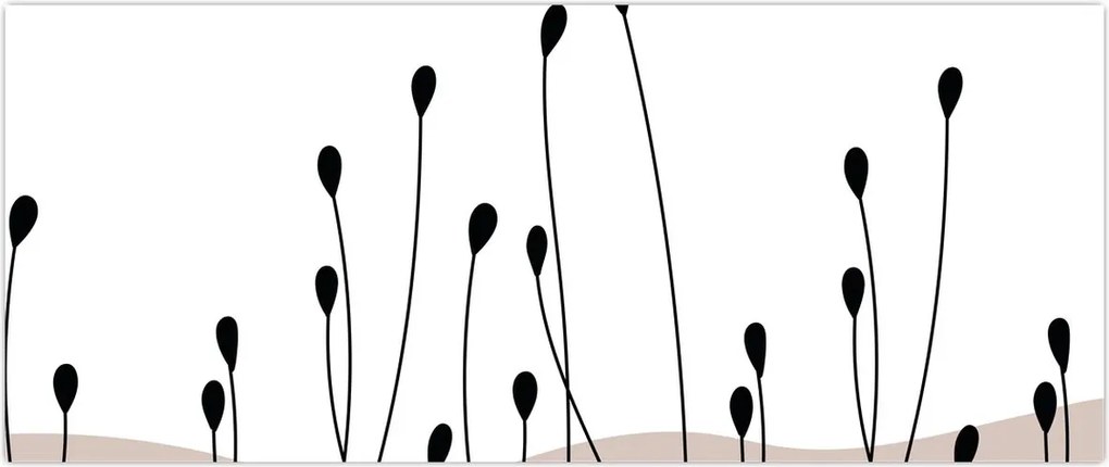 Tablou - Pajiște grafică N⁰1 (120x50 cm)