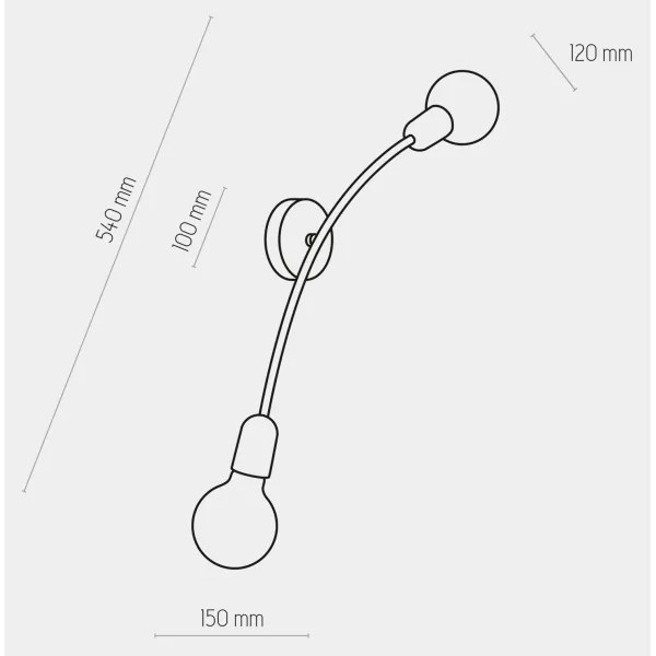 Aplică HELIX 2xE27/60W/230V albă