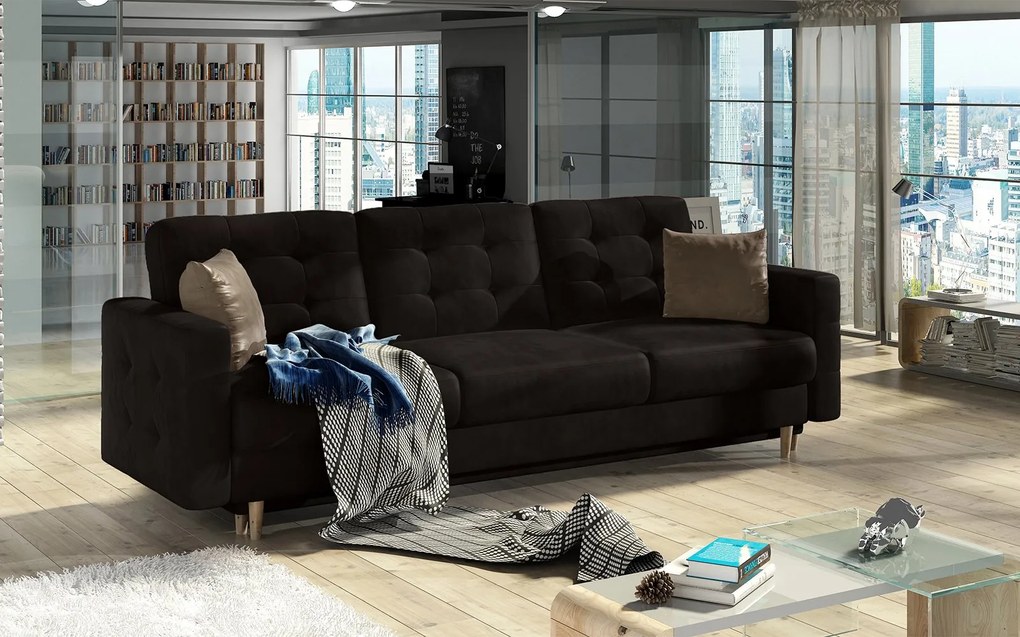 Canapea lemn masiv Asgard Personalizabilă, 233 × 92 × 93 cm - Soro 61