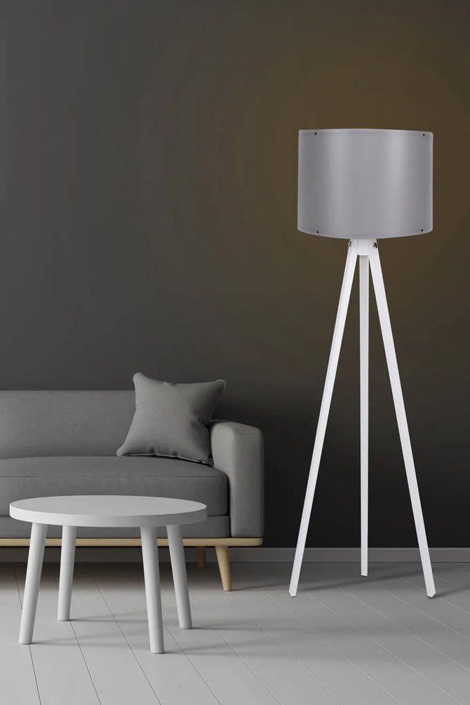 106 Design interior Lampa de podea Gri alb 38x38x145 cm