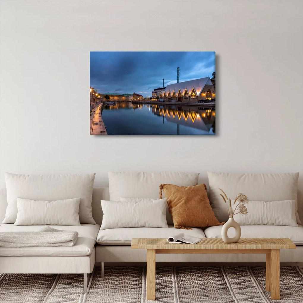 Tablou cu canalul - Göteborg (90x60 cm)