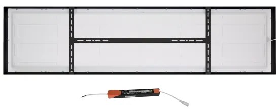 Plafonieră LED pentru baie FRAME LED/50W/230V 120x30 cm IP44 negru Brilagi