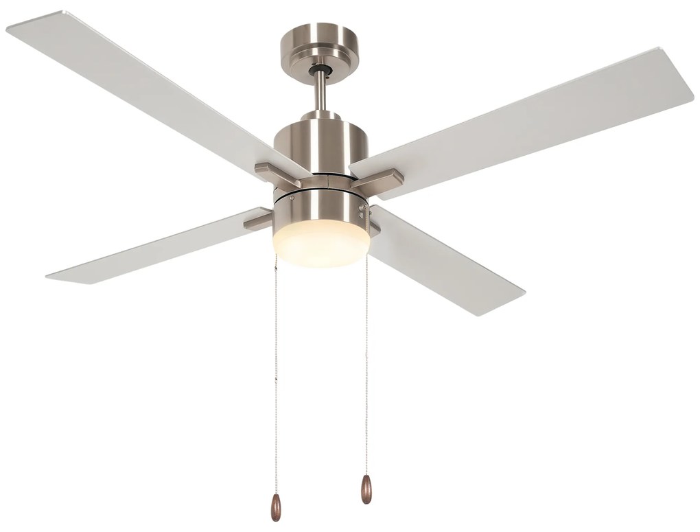 HOMCOM Ventilator de tavan cu lumina, 130cm Ventilator de tavan | Aosom Romania