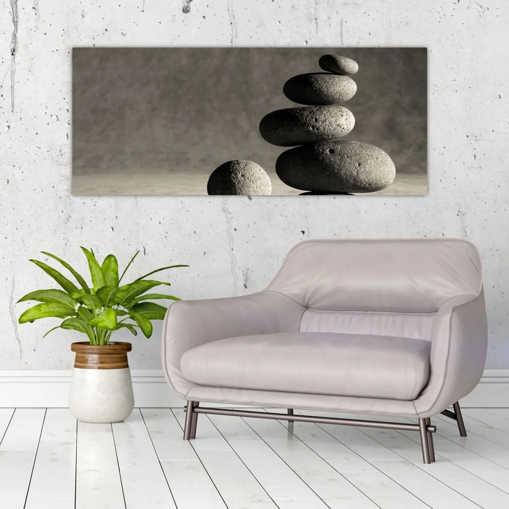 Tablou - Pietre gri (120x50 cm)