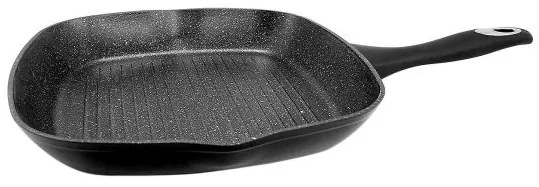 Tigaie grill, 28x28 cm, antiaderenta, Black Line, MAGIC HOME