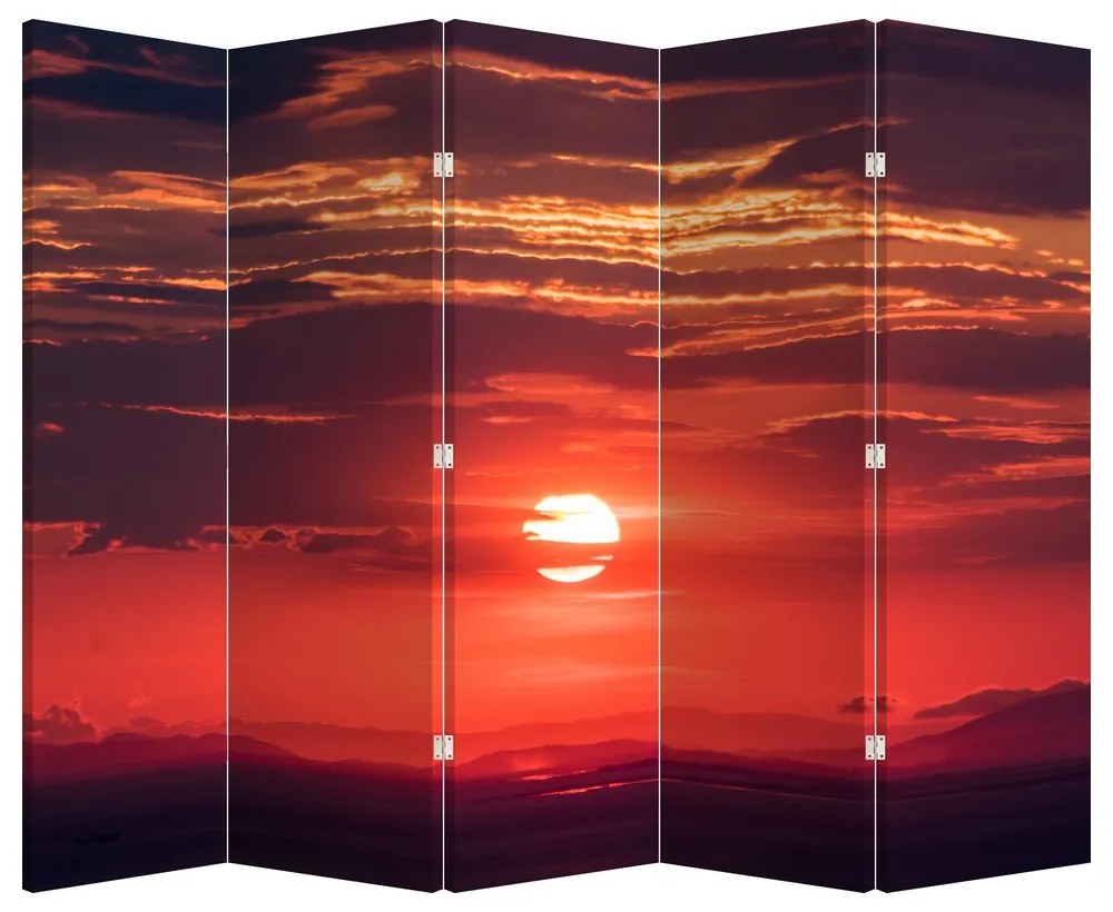 Paravan - Soarele colorat (210x170 cm)