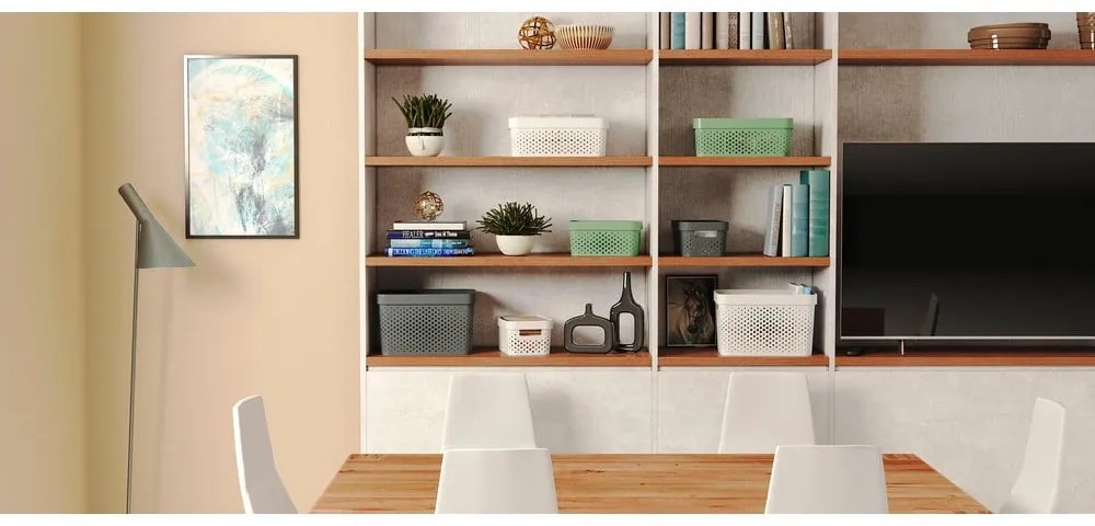 Coș de depozitare Curver Infinity Dots, 17 l, verde