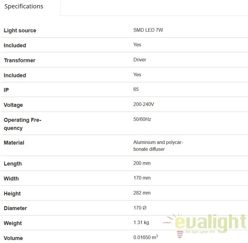 Aplica de perete LED iluminat exterior stil modern TOC alba 70780