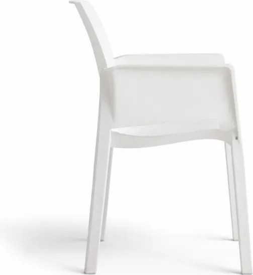 Scaun bucatarie pentru gradina HARTMAN EVELYN, alb