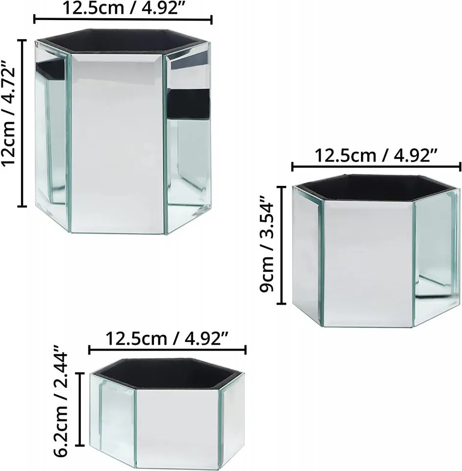 SPFOG1 - Set 3xSuport pensule farduri oglinda