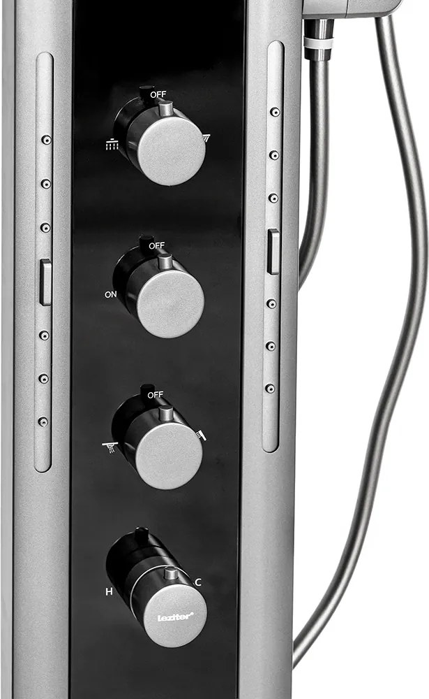 Panou de duș cu hidromasaj Aquajet gri