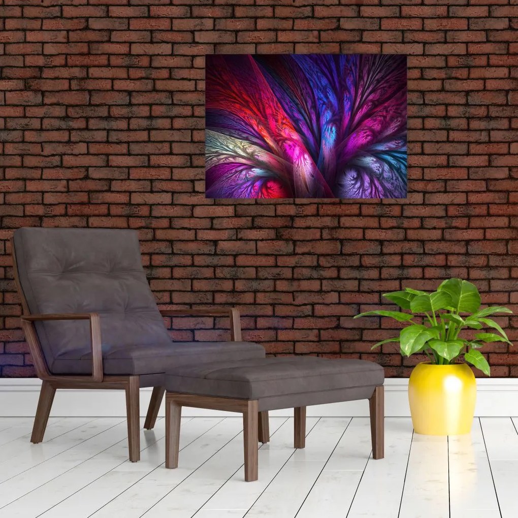 Tabloul abstract cu copacul (70x50 cm)