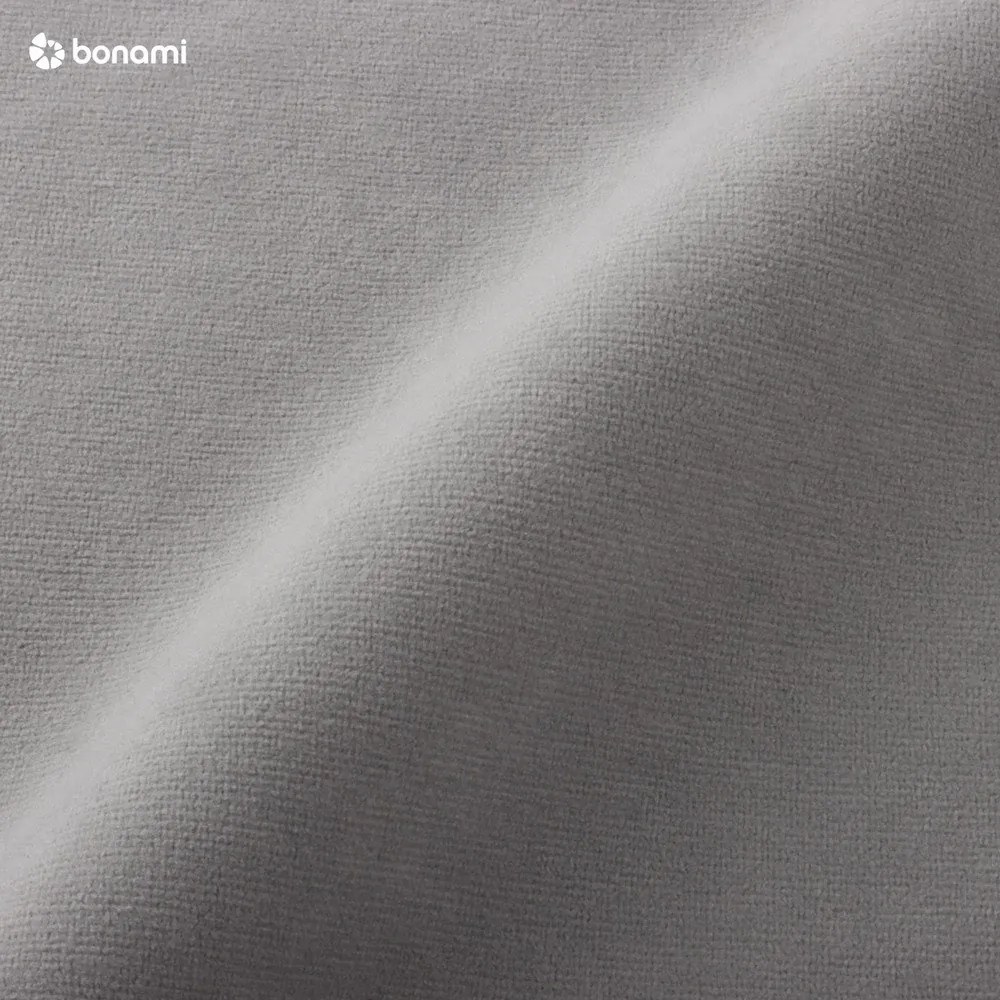 Colțar gri deschis extensibil cu tapițerie din catifea (cu colț pe partea stângă ) Sweet Harmony – Miuform