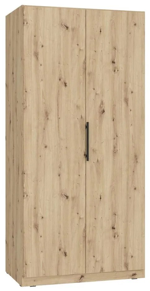 Dulap garderobă MARO 100 x 213 cm, stejar Artisan
